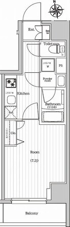 プレミアムキューブG東新宿の物件間取画像